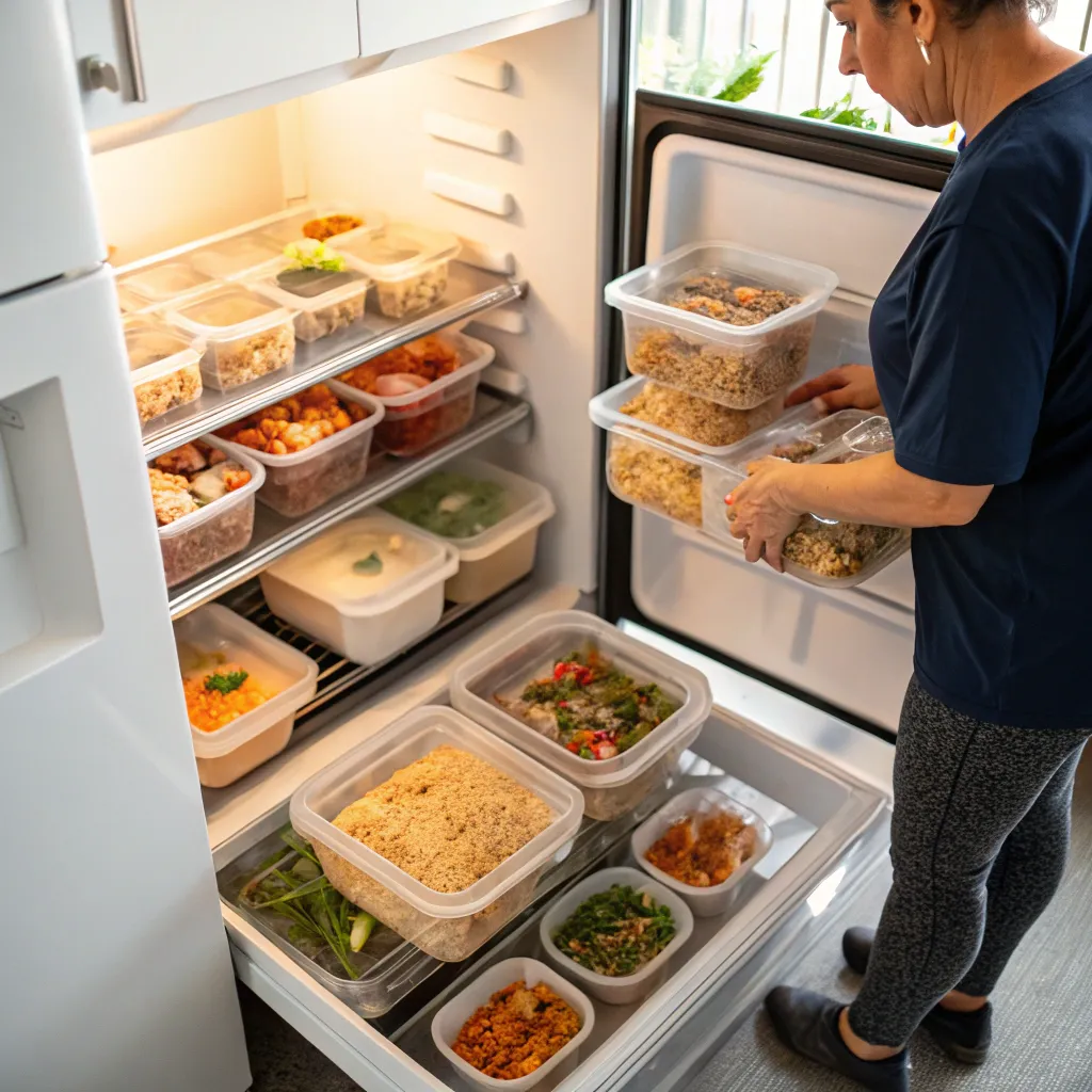 Batch cooking and freezing
